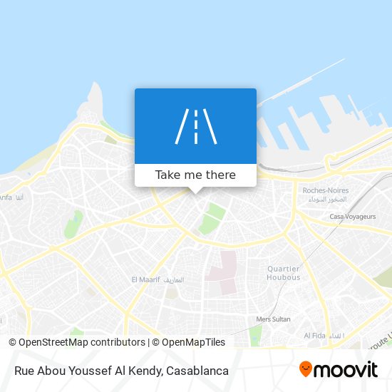 Rue Abou Youssef Al Kendy map