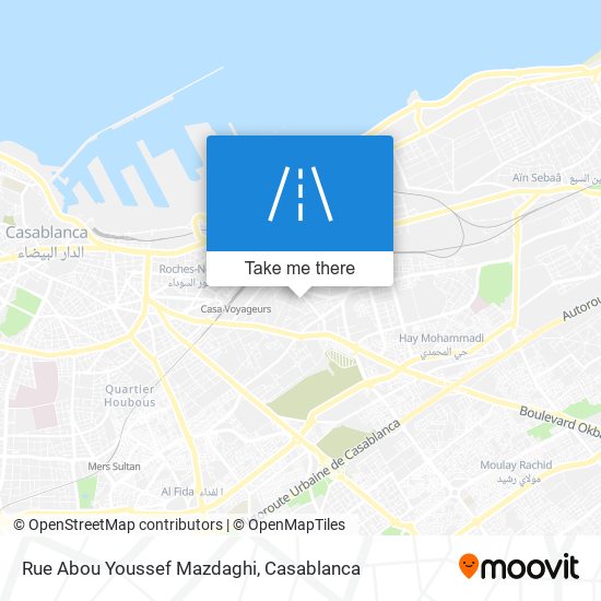 Rue Abou Youssef Mazdaghi map