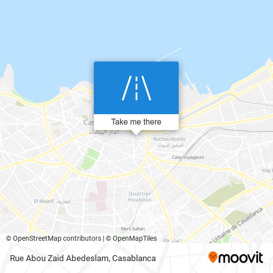 Rue Abou Zaid Abedeslam map