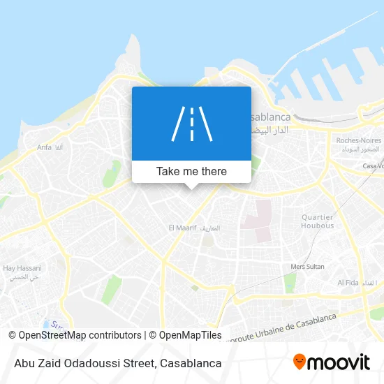Rue Abou Zaid Odadoussi map
