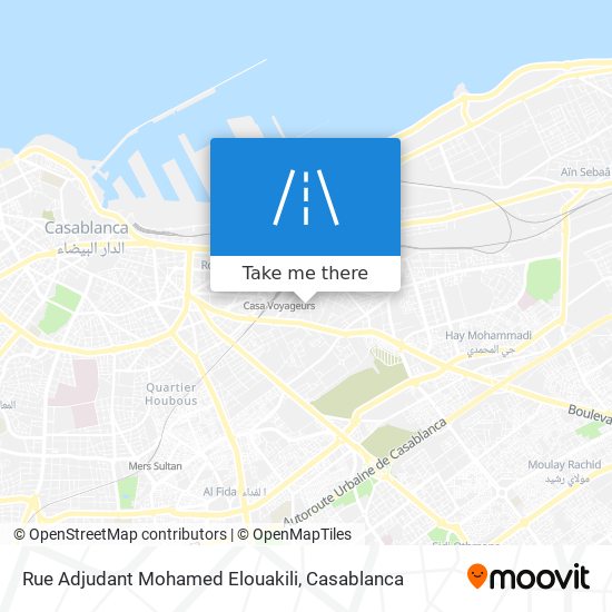 Rue Adjudant Mohamed Elouakili map