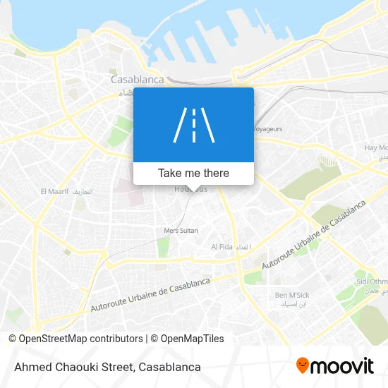 Ahmed Chaouki Street map