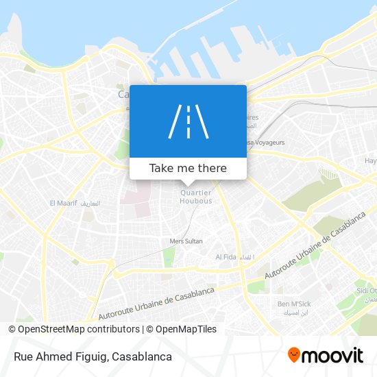 Rue Ahmed Figuig map