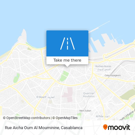 Rue Aicha Oum Al Mouminine map