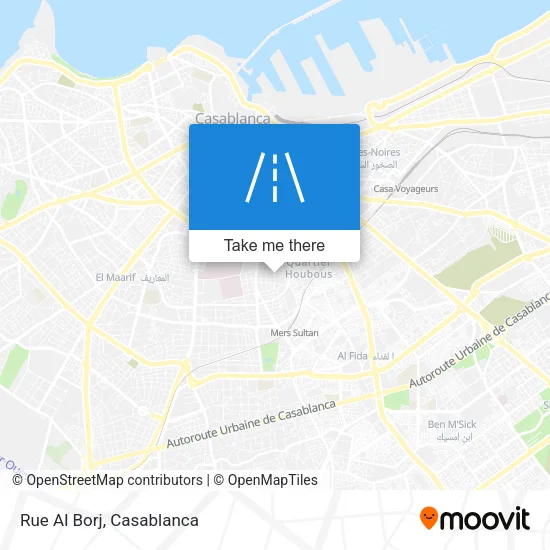 Rue Al Borj map