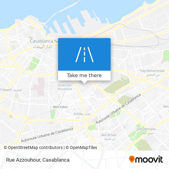 Rue Azzouhour map