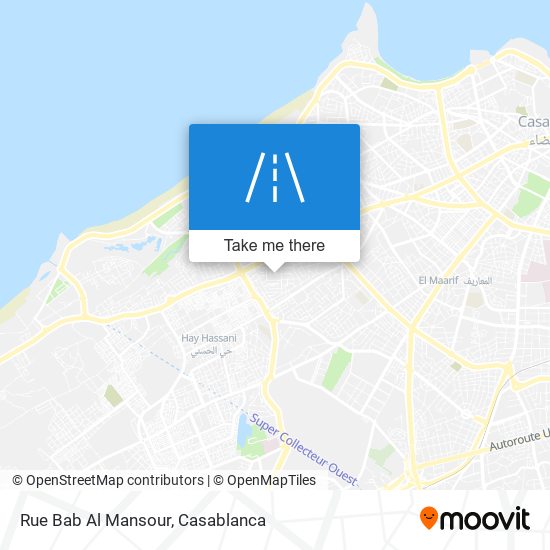 Rue Bab Al Mansour map
