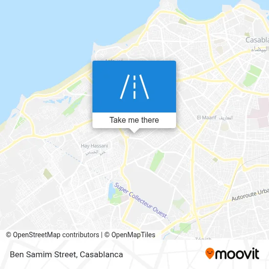 Ben Samim Street map