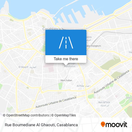 Rue Boumediane Al Ghaouti map