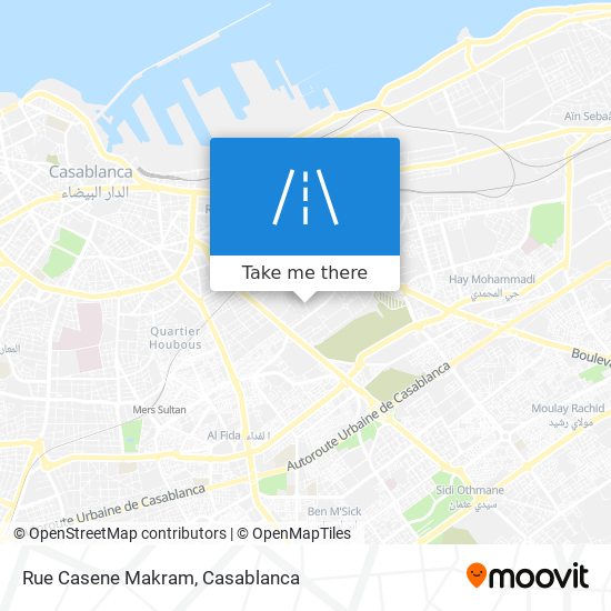 Rue Casene Makram map