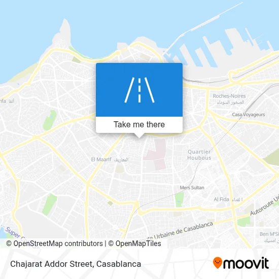 Chajarat Addor Street map