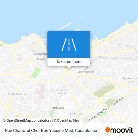 Rue Chaporal Chef Ben Yassine Med map