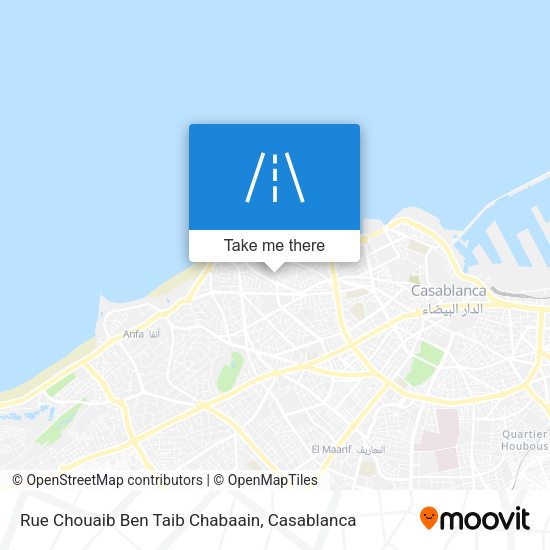 Rue Chouaib Ben Taib Chabaain map