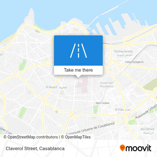 Claverol Street map