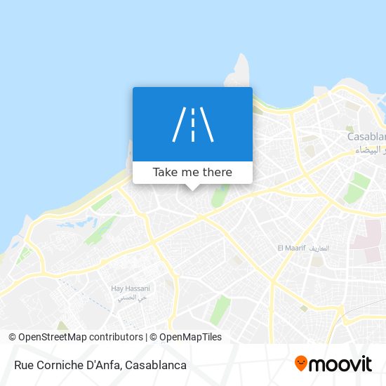 Rue Corniche D'Anfa map