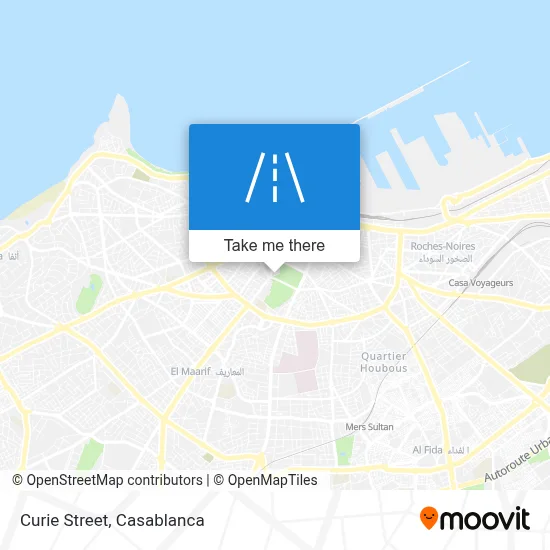 Curie Street map