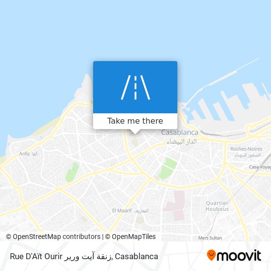 Rue D'Aït Ourir زنقة آيت ورير map