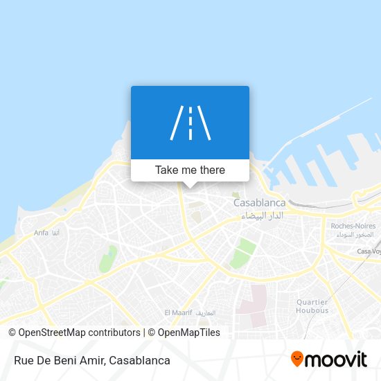 Rue De Beni Amir map