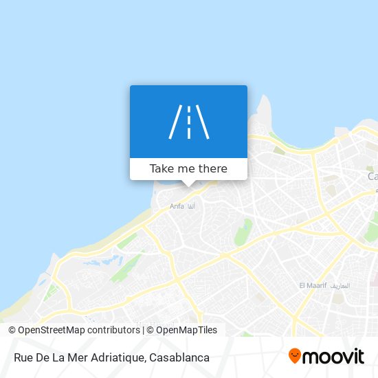 Rue De La Mer Adriatique map