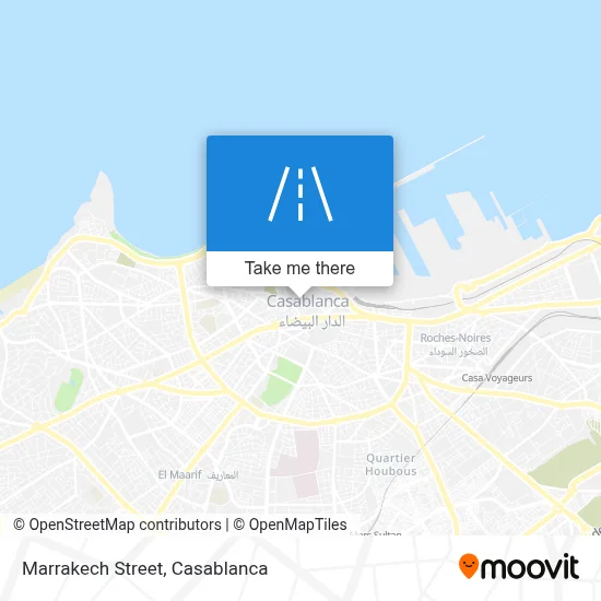 Marrakech Street map