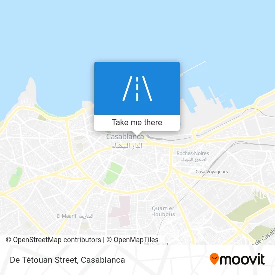 De Tétouan Street map