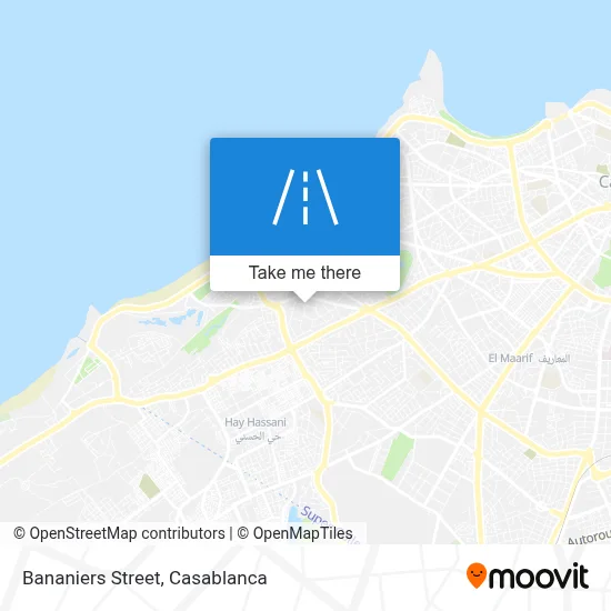 Bananiers Street map