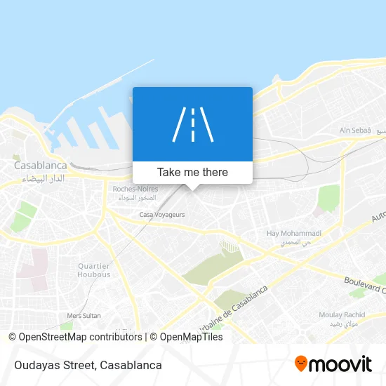 Oudayas Street map
