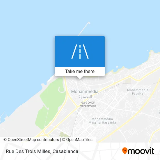 Rue Des Trois Milles map