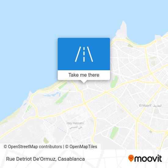 Rue Detriot De'Ormuz map