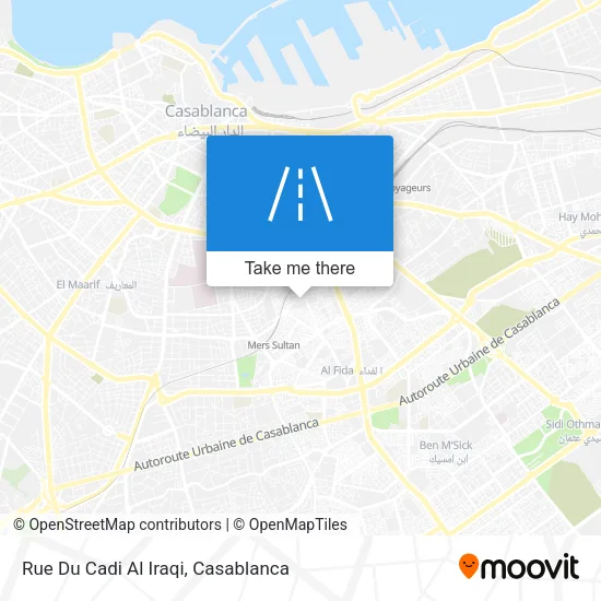 Rue Du Cadi Al Iraqi map