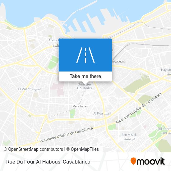 Rue Du Four Al Habous map
