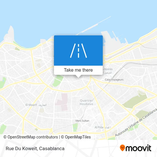 Rue Du Koweït map