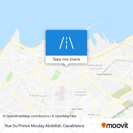 Rue Du Prince Moulay Abdellah map