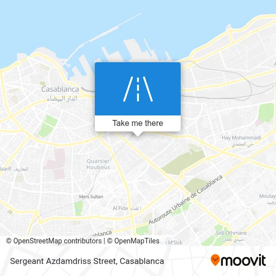 Sergeant Azdamdriss Street map