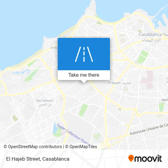 El Hajeb Street map