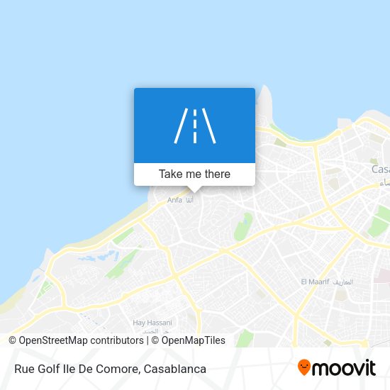 Rue Golf Ile De Comore map
