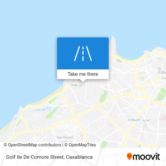Golf Ile De Comore Street map