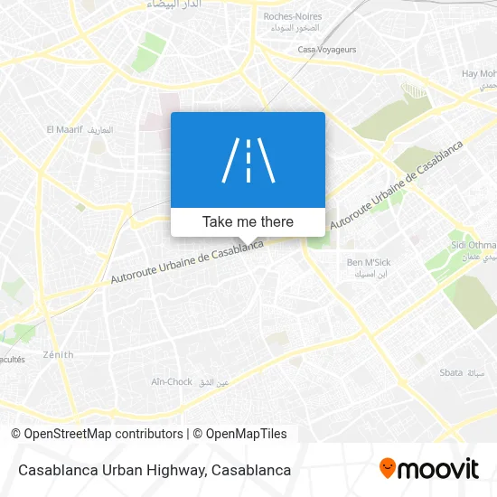 Casablanca Urban Highway map