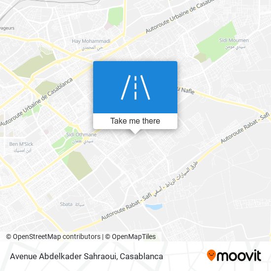 Avenue Abdelkader Sahraoui plan