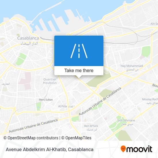 Avenue Abdelkrim Al-Khatib map