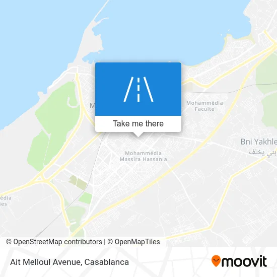 Avenue Ait Melloul map
