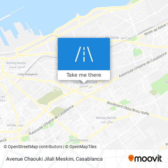 Avenue Chaouki Jilali Meskini map