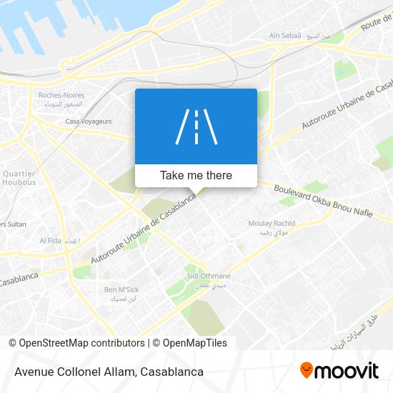 Avenue Collonel Allam map