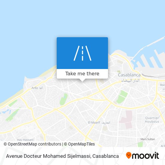 Avenue Docteur Mohamed Sijelmassi map