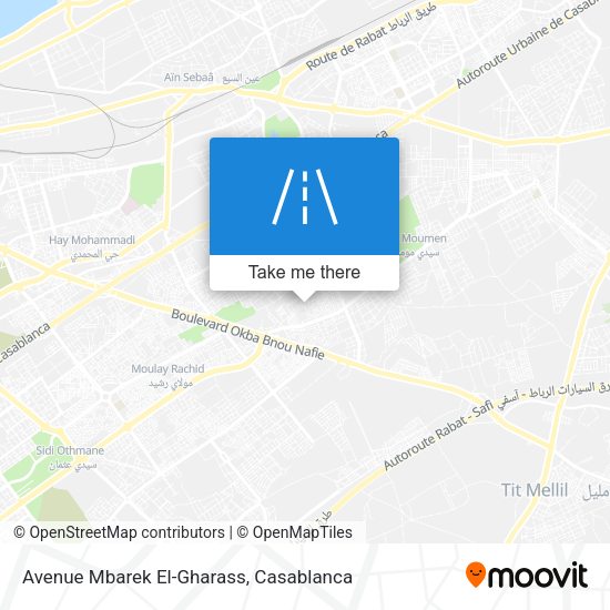 Avenue Mbarek El-Gharass map