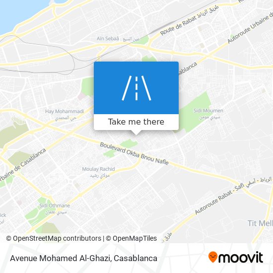 Avenue Mohamed Al-Ghazi map