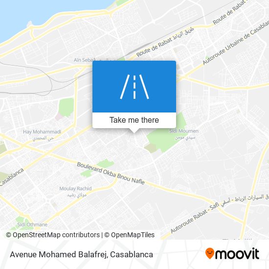 Avenue Mohamed Balafrej map