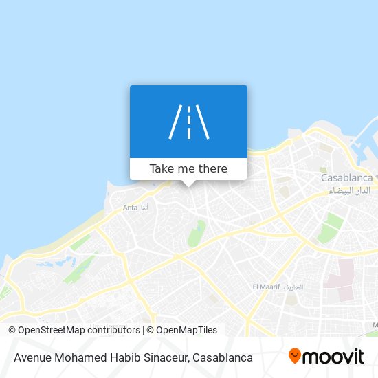 Avenue Mohamed Habib Sinaceur map