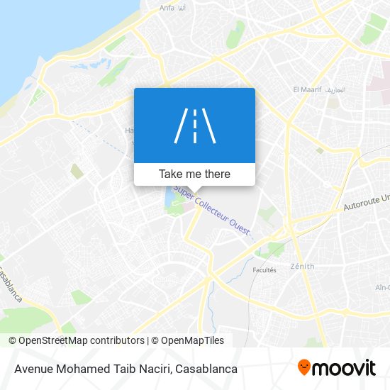 Avenue Mohamed Taib Naciri map