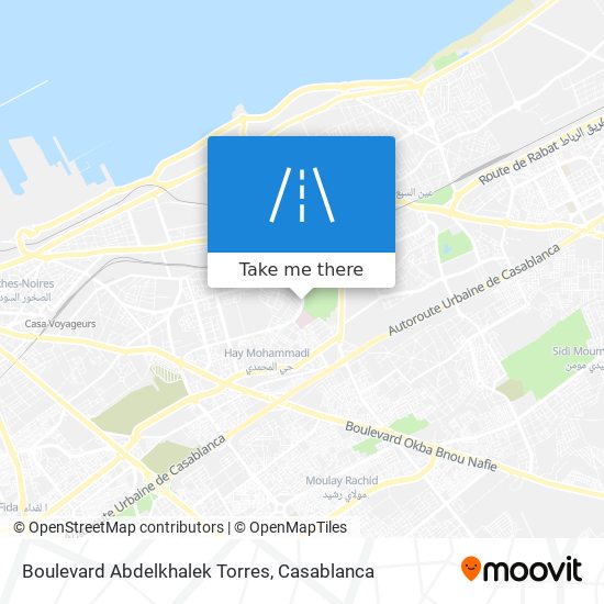 Boulevard Abdelkhalek Torres map